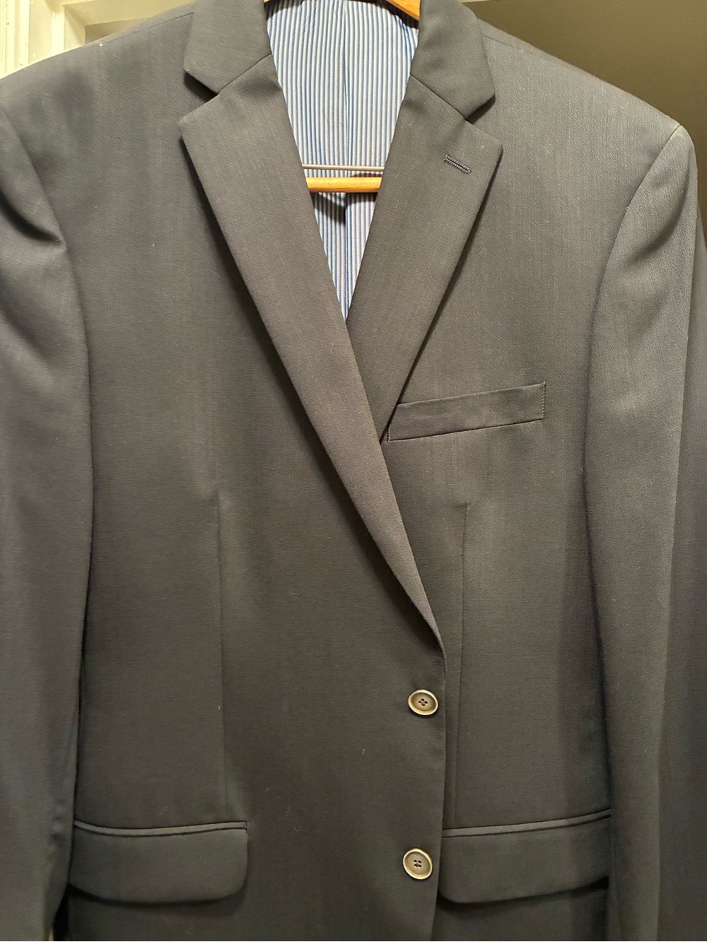Calvin Klein Navy Men's Two-Button Suit Jacket